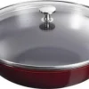 Brandneu 🧨 Staub Wok Aus Gusseisen In Grenadine, Klein 🧨 7