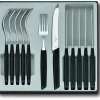 Auslauf 🥰 Victorinox Swiss Modern Besteck-Set Mit Tomatenmessern, 12-teilig, Schwarz 🌟 11