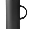 Neu 😍 Stelton Isolierkanne EM77 1 L In Soft Black ❤️ 8