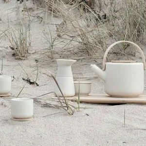 Brandneu 🔔 Stelton Teekanne Theo In Sand, 1,25 Liter 😉 6